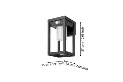 Vägglampa Utebelysning Eglo Martano med Sensor