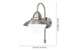 Vägglampa Utebelysning Eglo Sidney med Sensor