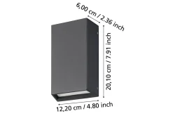 Vägglampa Utebelysning Eglo Spongano 200 mm