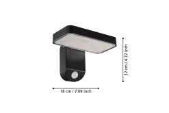 Vägglampa Utebelysning Eglo Pation med Sensor