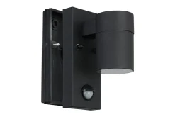 Vägglampa Utebelysning Eglo Riga 5 med Sensor Svart Klar