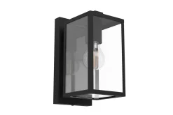 Vägglampa Utebelysning Eglo Budrone Svart/Klar