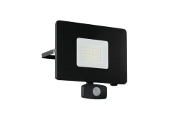 Väggstrålkastare Utebelysning Eglo Faedo 3 med Sensor 50W, Svart