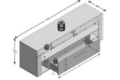 Vibio TV-bänk 150 cm