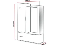 View Hallmöbel 140 cm