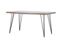 Viga Matbord Utomhus 90x160 cm – Rektangulärt Utebord i stål med glasskiva för Trädgården