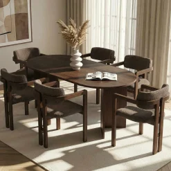 Vintar Matbord- och stolset 180x75x90 cm 7 delar