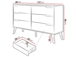 Virello Skänk 137 cm