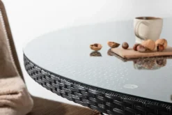 Volta Matbord Utomhus Rund Ø150 cm Svart