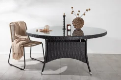 Volta Matbord Utomhus Rund Ø150 cm Svart