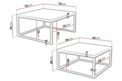 Wardner Soffbord 76 cm