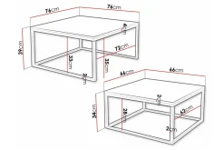 Wardner Soffbord 76 cm