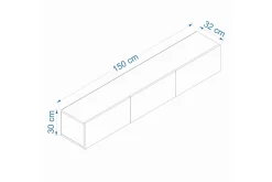 West Tv-bänk 150 cm