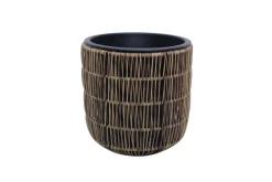 Wicker Blomkruka D27xH28 cm Ljusbrun