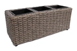 Wicker Odlingslåda 48x18xH18 cm Mörkbrun