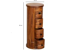 Willowdale Sideboard 35 cm 4 Lådor Runt