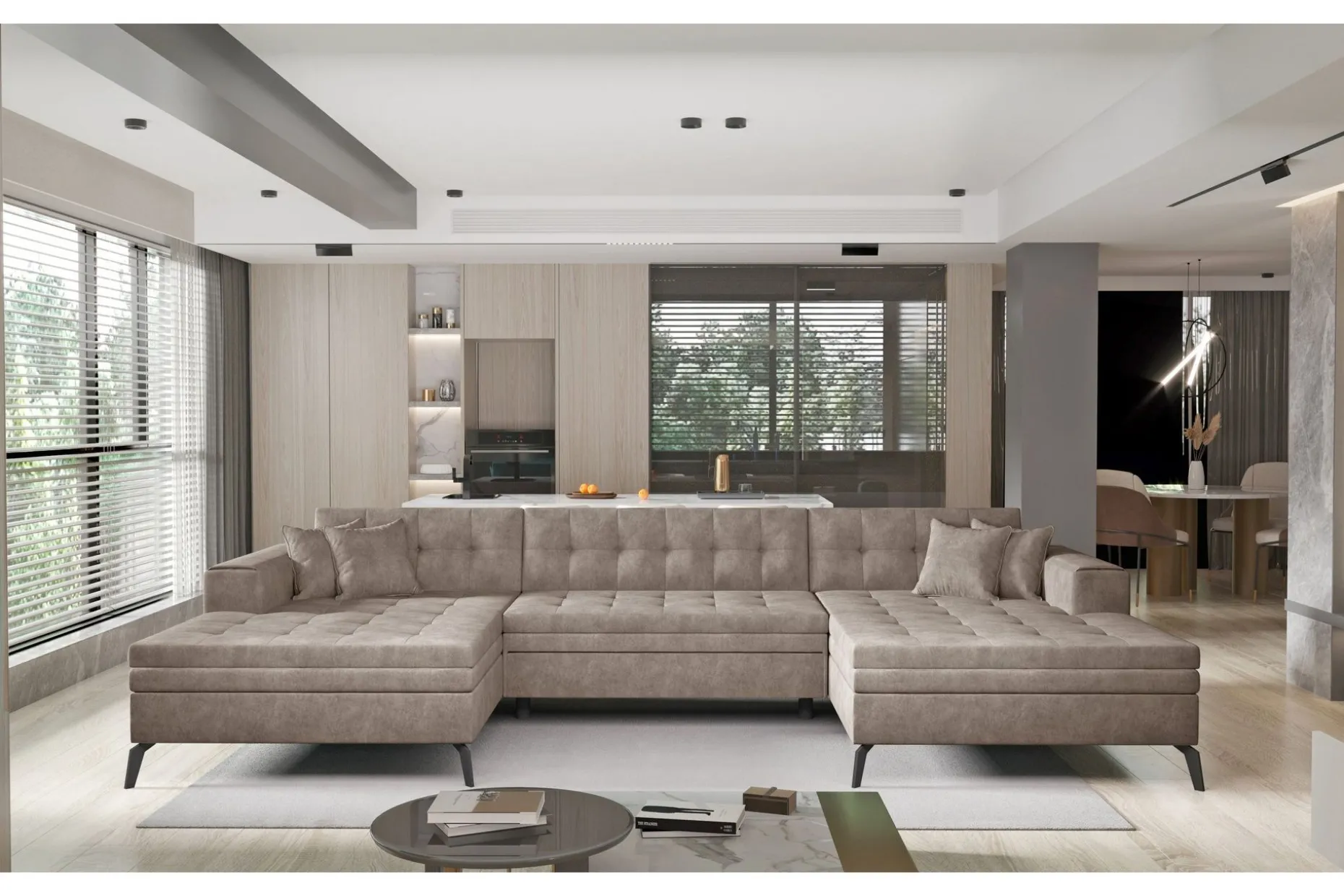 Willows U-bäddsoffa Dubbeldivan