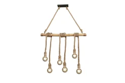 Wilma Taklampa 6L E27 bambu/ sisal