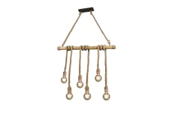 Wilma Taklampa 6L E27 bambu/ sisal