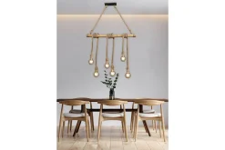 Wilma Taklampa 6L E27 bambu/ sisal