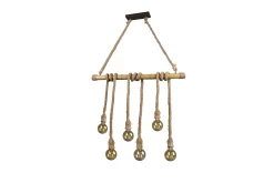 Wilma Taklampa 6L E27 bambu/ sisal