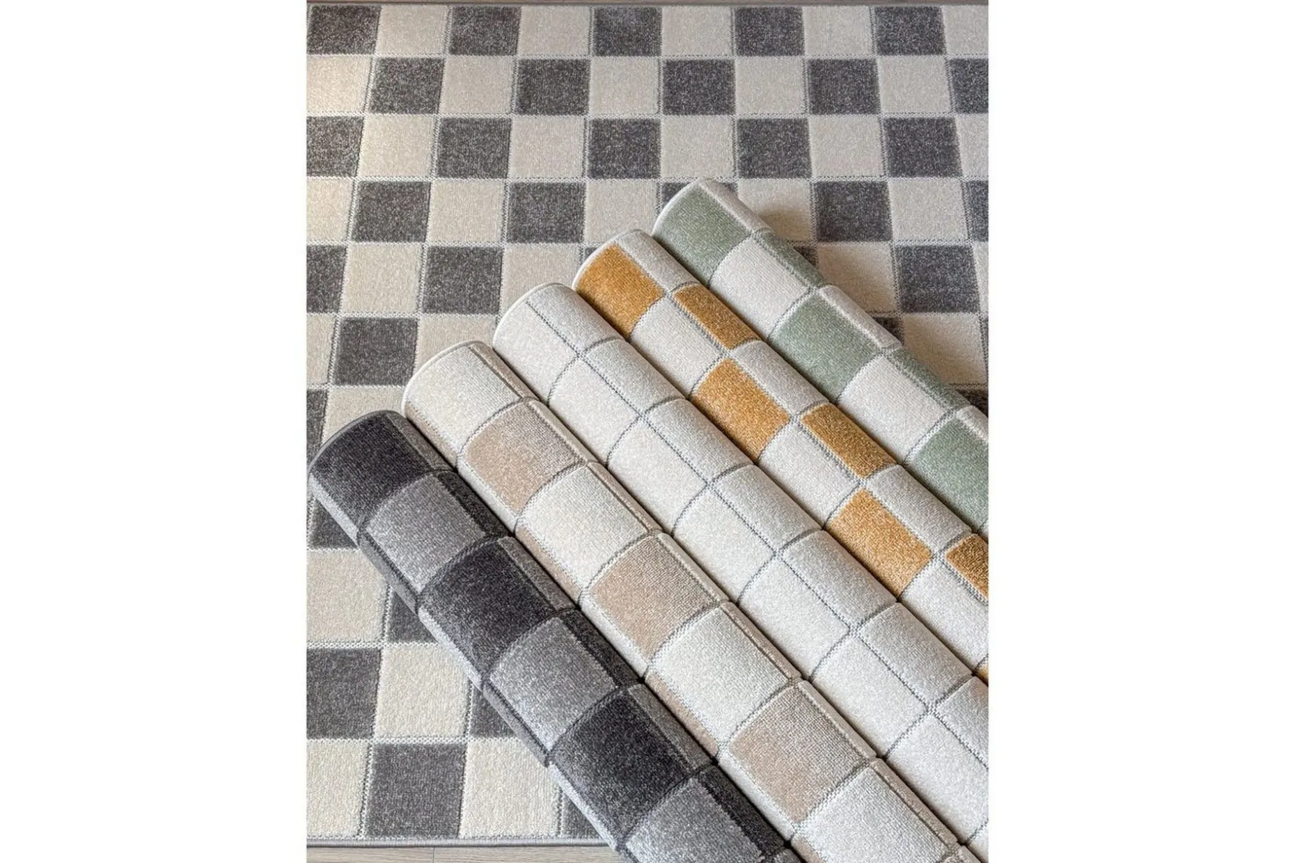 Wiltonmatta Hawaii Chess 200x200 cm, Creme