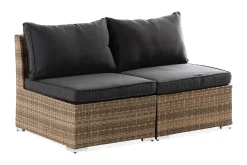Wisconsin Premium 2-sits Loungesoffa utomhus – Utesoffa i Konstrotting för balkong