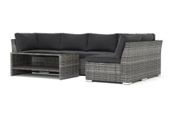 Wisconsin utomhus L-soffa 5-sits vändbar