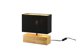 Woody Bordslampa 30cm E27 svart/ trä