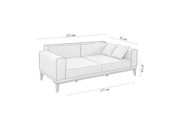 Wyong Bäddsoffa 3-sits 223x94 cm
