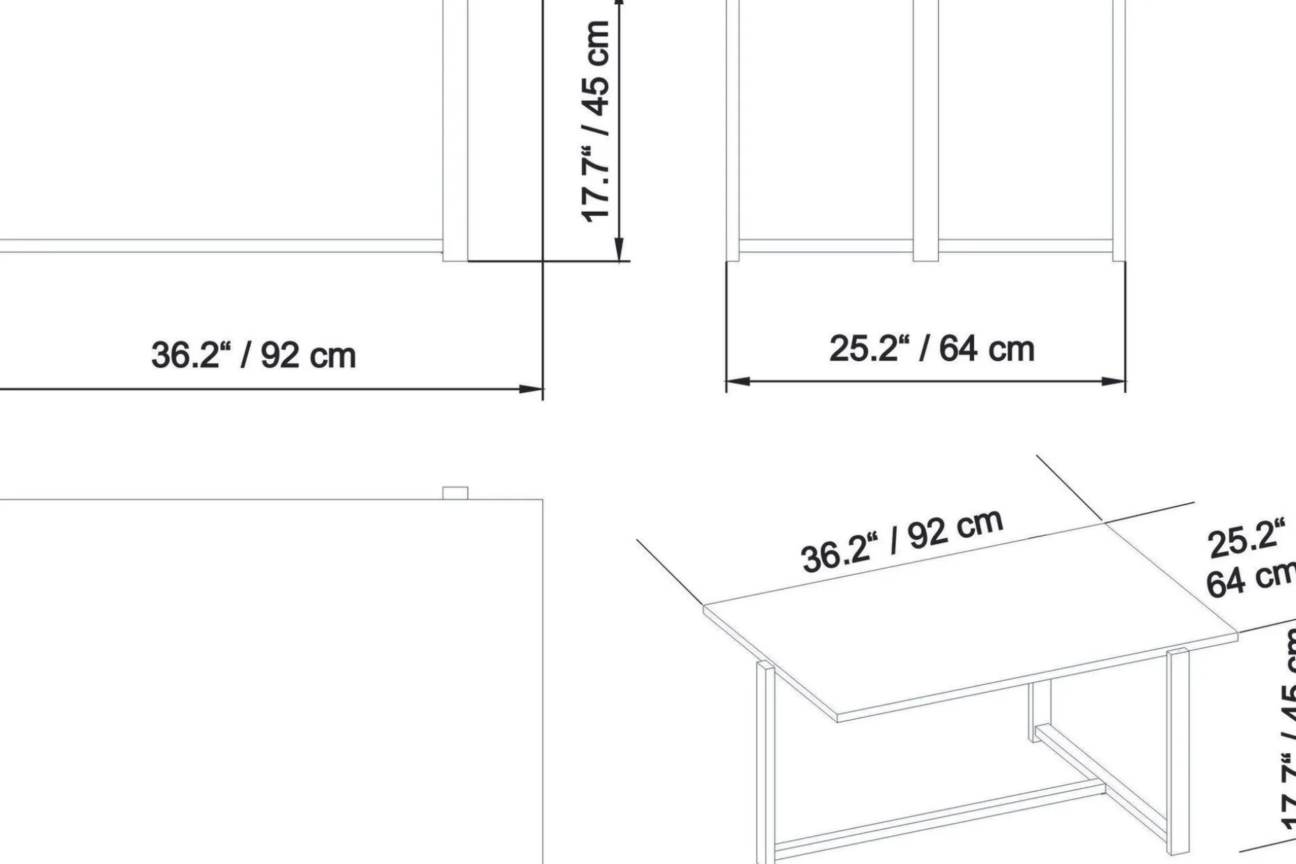 Yggersryd Soffbord 92 cm