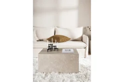 York Travertin Soffbord 80x60x40 cm