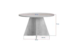Zalen Matbord 120 cm