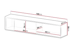 Zalricus Tv-skåp 150 cm