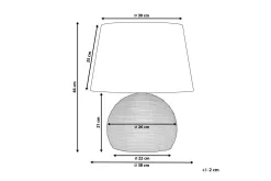 Zannone Bordslampa 46 cm E27