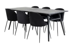 Zenazmi Förlängningsbar Matgrupp 195 cm inkl 6 Foyos Stolar