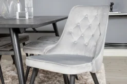 Zenazmi Matbord 195 cm med 6 st Valera Lyx Sammetstol