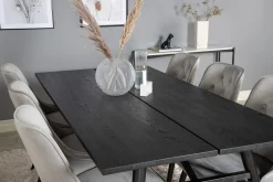 Zenazmi Matbord 195 cm med 6 st Valera Lyx Sammetstol