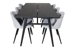 Zenazmi Matgrupp 195 cm inkl 6 Valeri Manchesterstolar