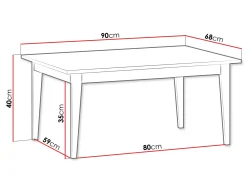 Zeylor Soffbord 90 cm
