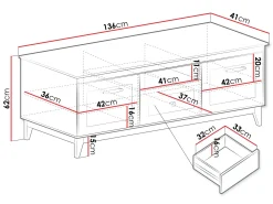 Zeylor Tv-Bänk 136 cm
