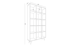 Zipa Bokhylla 100 cm