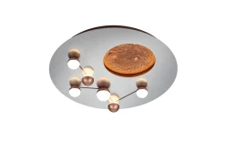 Zodiac LED Plafond borstad stål